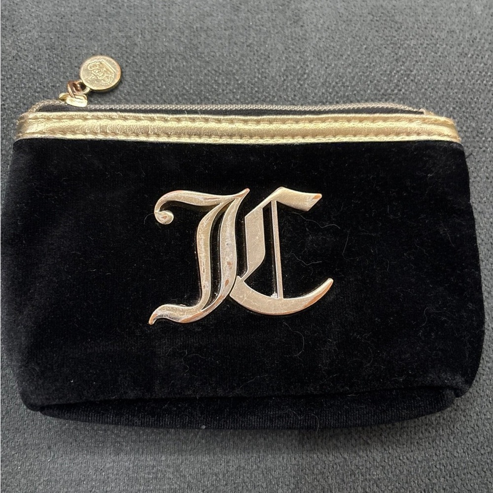 Juicy Couture Black and Gold Cosmetic Bag